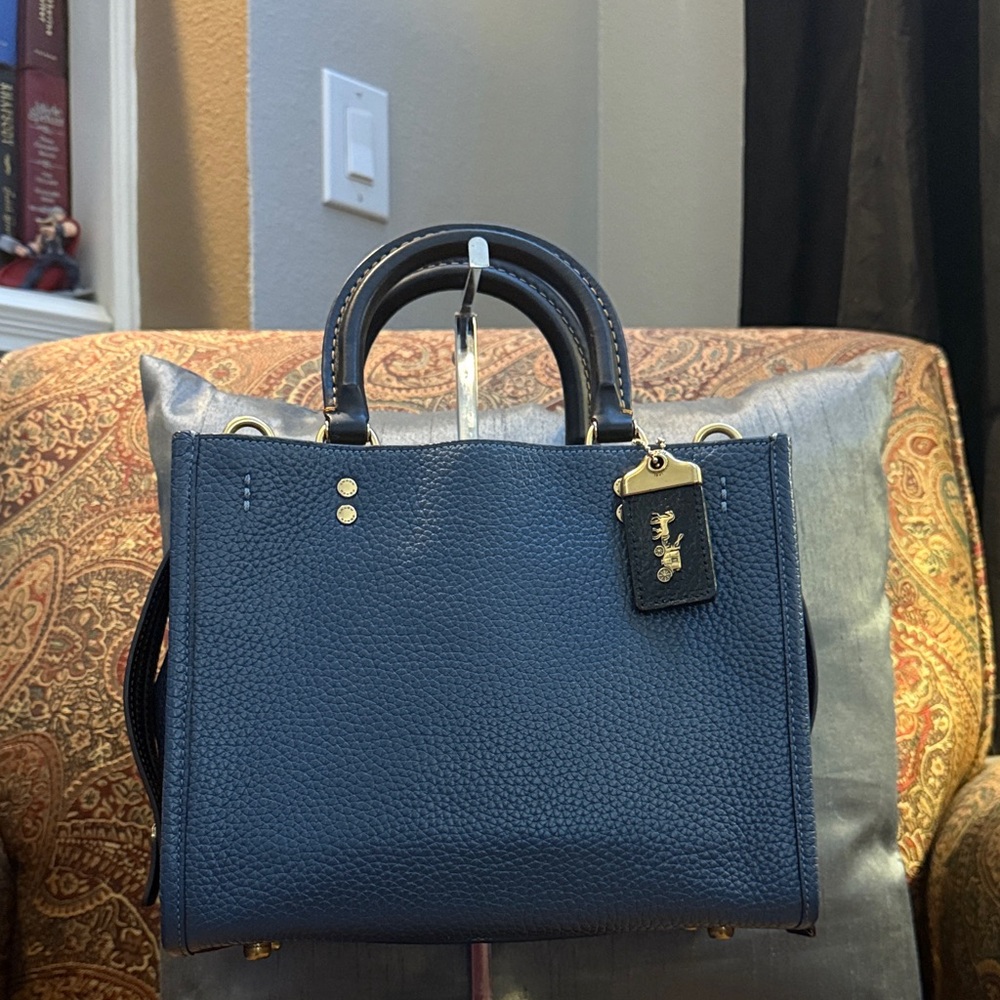 Sold Coach Rogue 25 Denim & Prussian Blue colorblock CI764